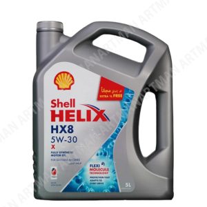 روغن موتور شل هلیکس 5w-30 HX8 حجم پنج لیتر