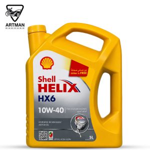 روغن موتور 10w-40 HX6 برند شل هلیکس Shell HELIX حجم 5 لیتر