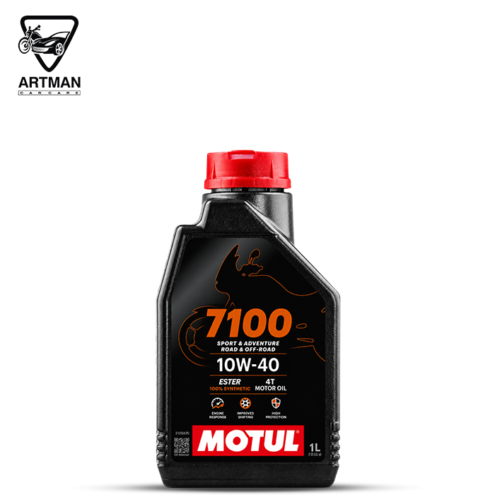 روغن موتور سیکلت 7100 10W-40 4T برند موتول MOTUL حجم 1 لیتر