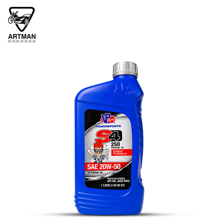روغن موتور S4-250 20W50 برند وی پی رِیسینگ VP Racing حجم 1لیتر