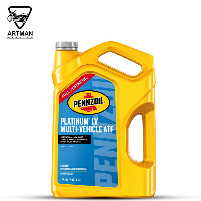 روغن گیربکس اتوماتیک چندمنظوره پلاتینیوم LV برند پنزویل Pennzoil حجم 4.73 لیتر