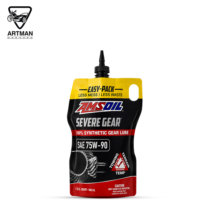 روغن گیربکس دستی و دیفرانسیل 75w-90 برند امسویل AMSOIL حجم 1 لیتر