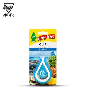 خوشبوکننده خودرو مدل CLIP برند لیتل تریس Little Trees رایحه گرمسیری